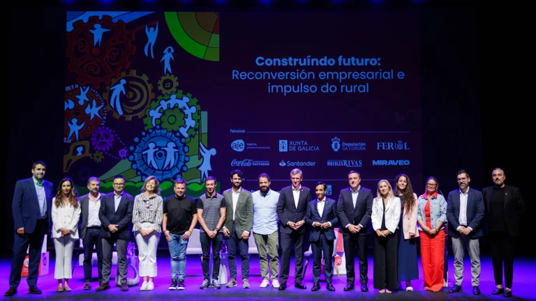 Ferrol acogió el Congreso anual de la Asociación de Jóvenes Empresarios de Galicia (AJE) ‘Construyendo futuro: reconversión empresarial e impulso del rural’